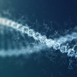 illustration DNA Spin Futuristic digital background,Abstract background for Science and technology
